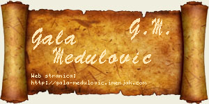 Gala Medulović vizit kartica